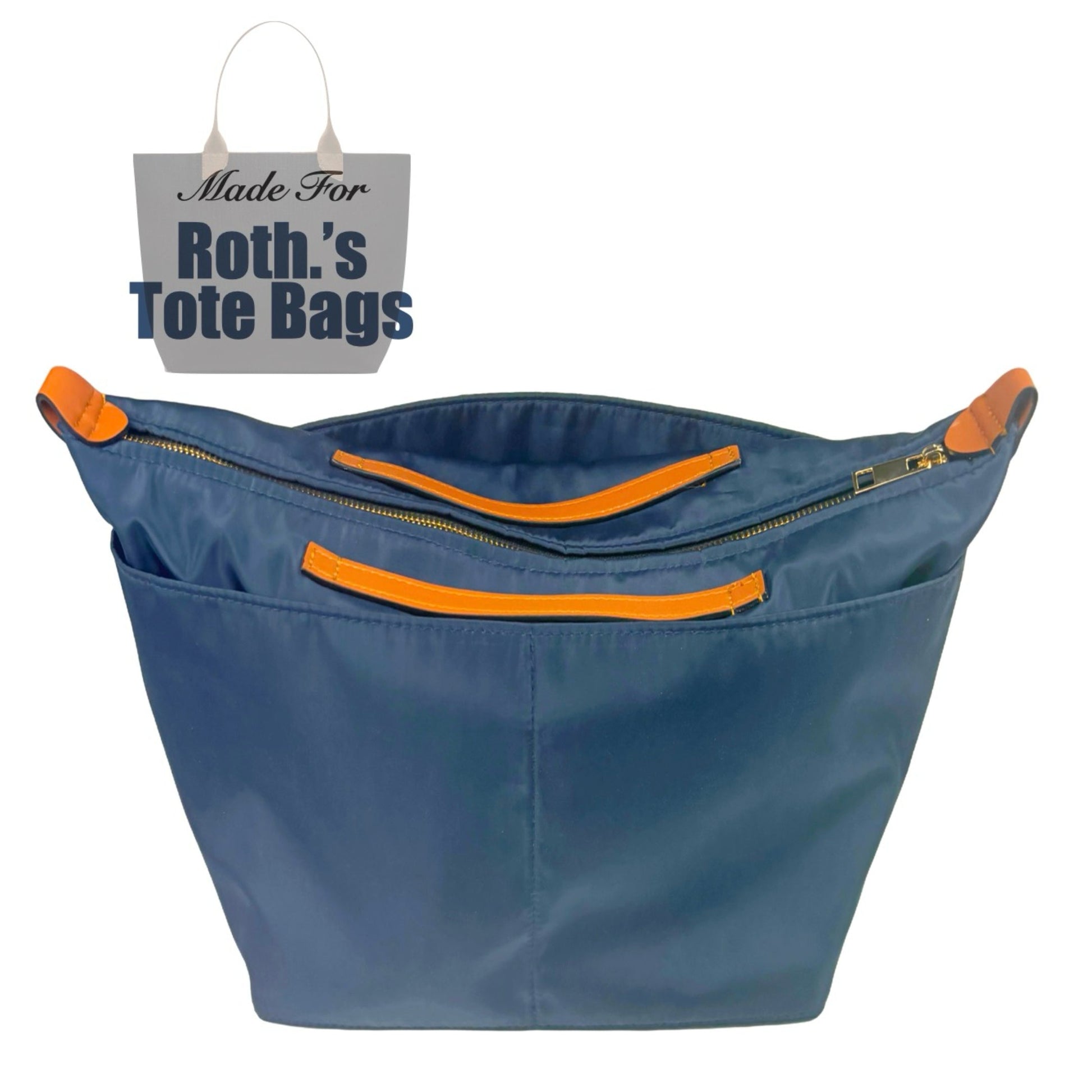 [Rothys The Lightweight Tote] Bag Organizer (Nylon, ZipHandle)