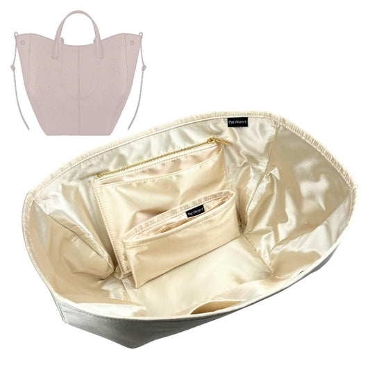 Bag Insert for (Polene, Cyme Tote) Organizer Tote Purse Organiser Liner Shaper [Premium Silk Material]