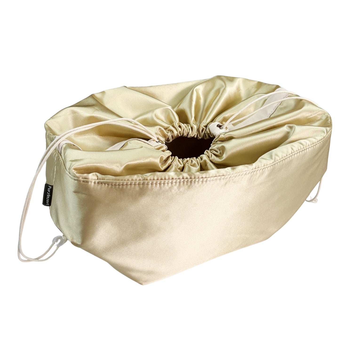 Bag Insert for (Cyme, Large) Organizer of Silk Satin with Drawstring Cover