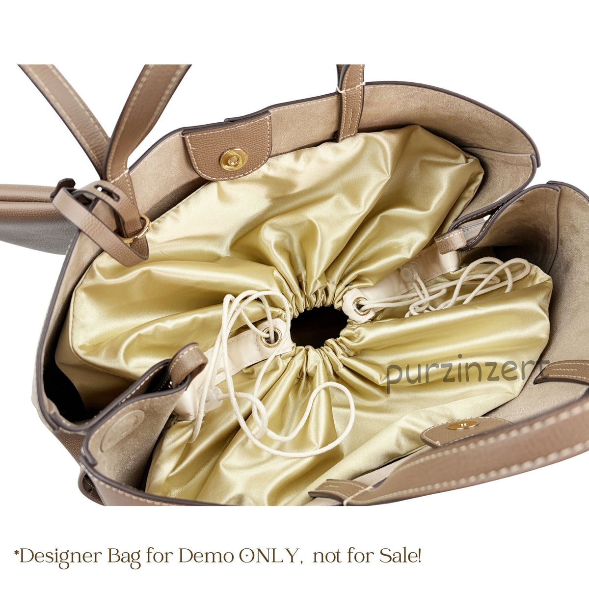 Bag Insert for (Polene, Cyme Tote) Organizer of Silk Fabric