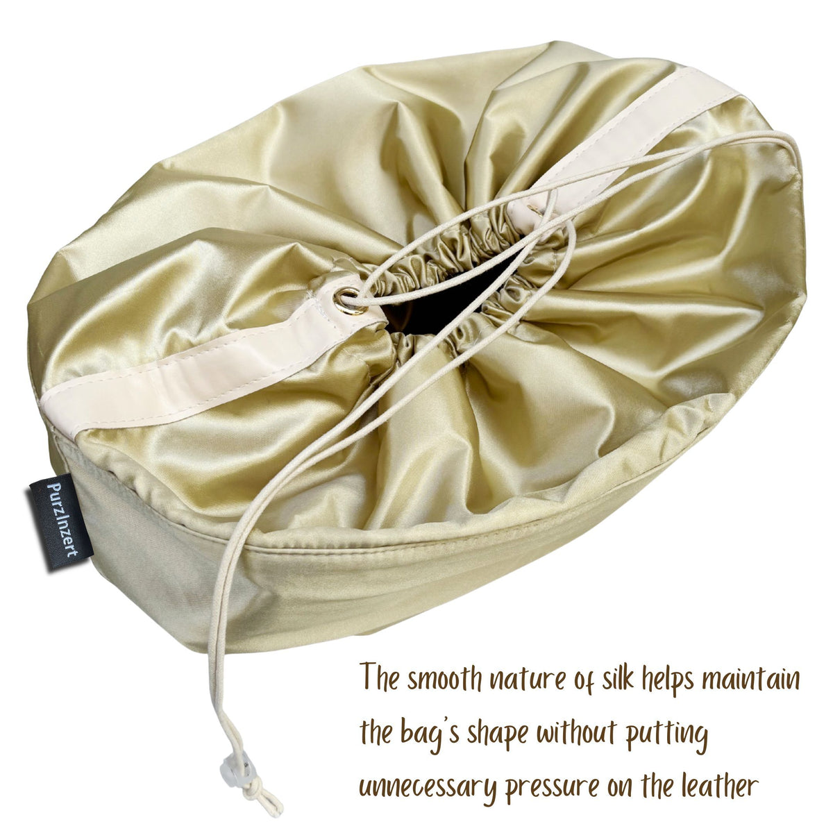 Bag Insert for (Polene, Cyme Tote) Organizer of Silk Fabric