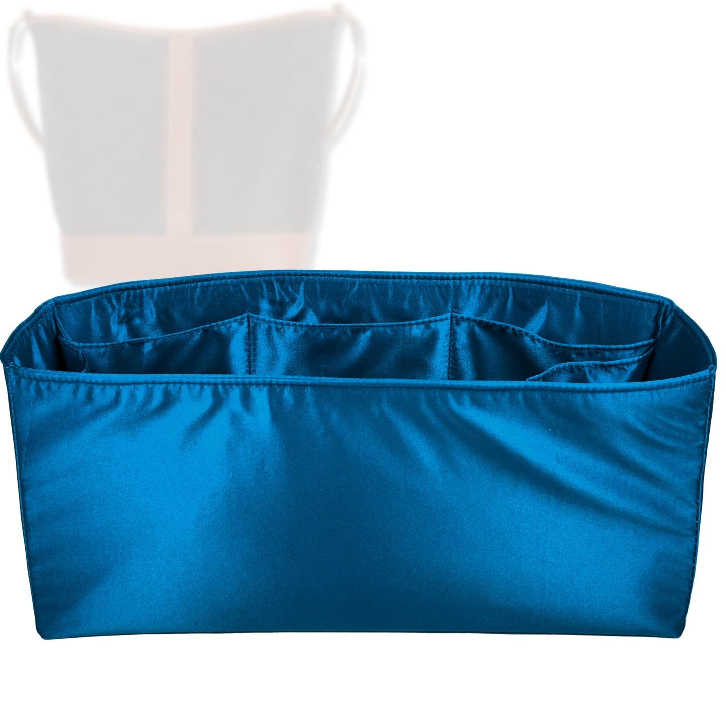 Bag Insert for (Celine, Medium Bucket in Triomphe) Organizer Tote Purse Organiser Liner Shaper [Premium Silk Material]