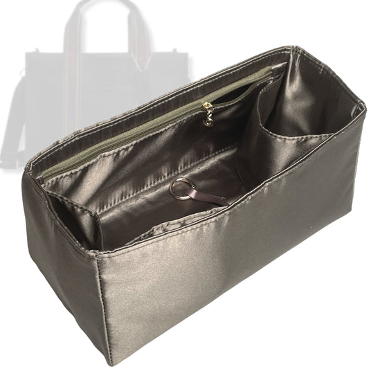 Bag Insert for (Coach, Smith Tote Bag 42) Organizer Tote Purse Organiser Liner Shaper [Premium Silk Material]