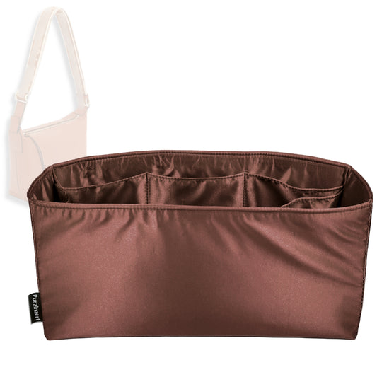 Bag Insert for (Loewe, Cubi Crossbody) Organizer Tote Purse Organiser Liner Shaper [Premium Silk Material]