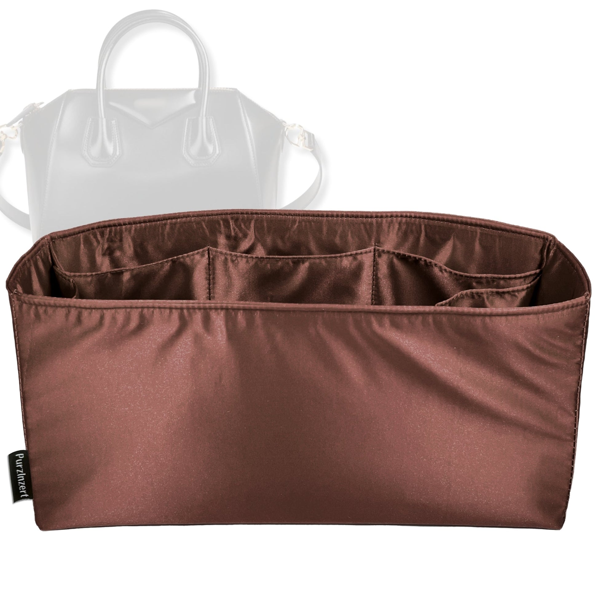 Bag Insert for (Givenchy, Medium Antigona) Organizer Tote Purse Organiser Liner Shaper [Premium Silk Material]