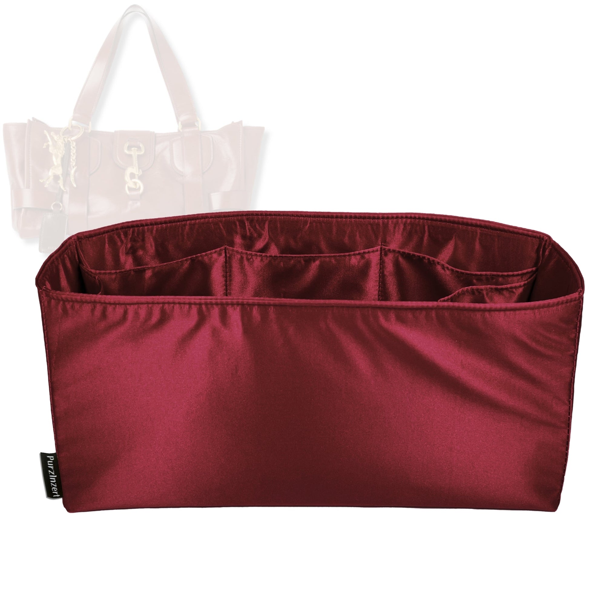 Bag Insert for (Chloe, Kerala 25) Organizer Tote Purse Organiser Liner Shaper [Premium Silk Material]