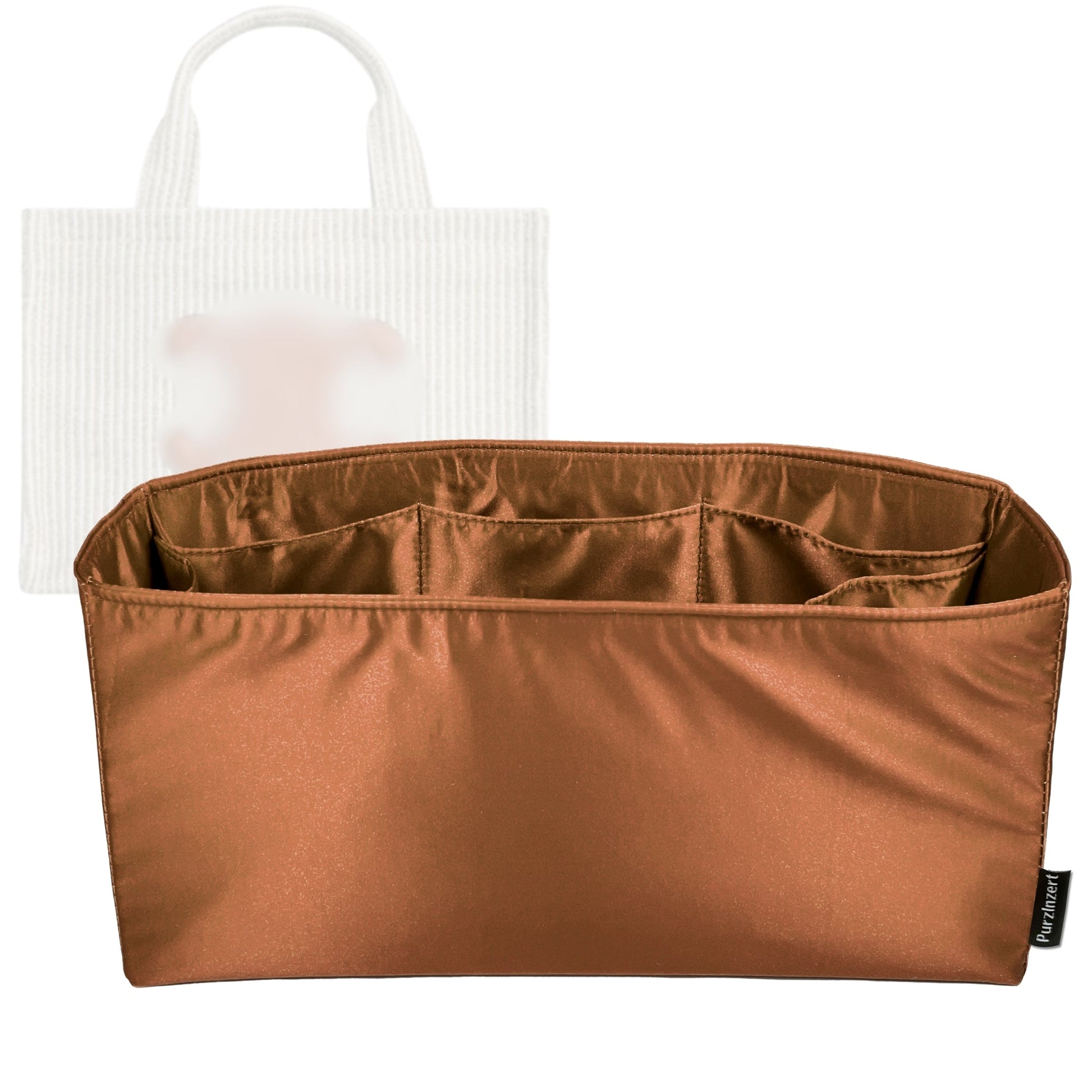 Bag Insert for (Celine, Large Cabas Thais) Organizer Tote Purse Organiser Liner Shaper [Premium Silk Material]