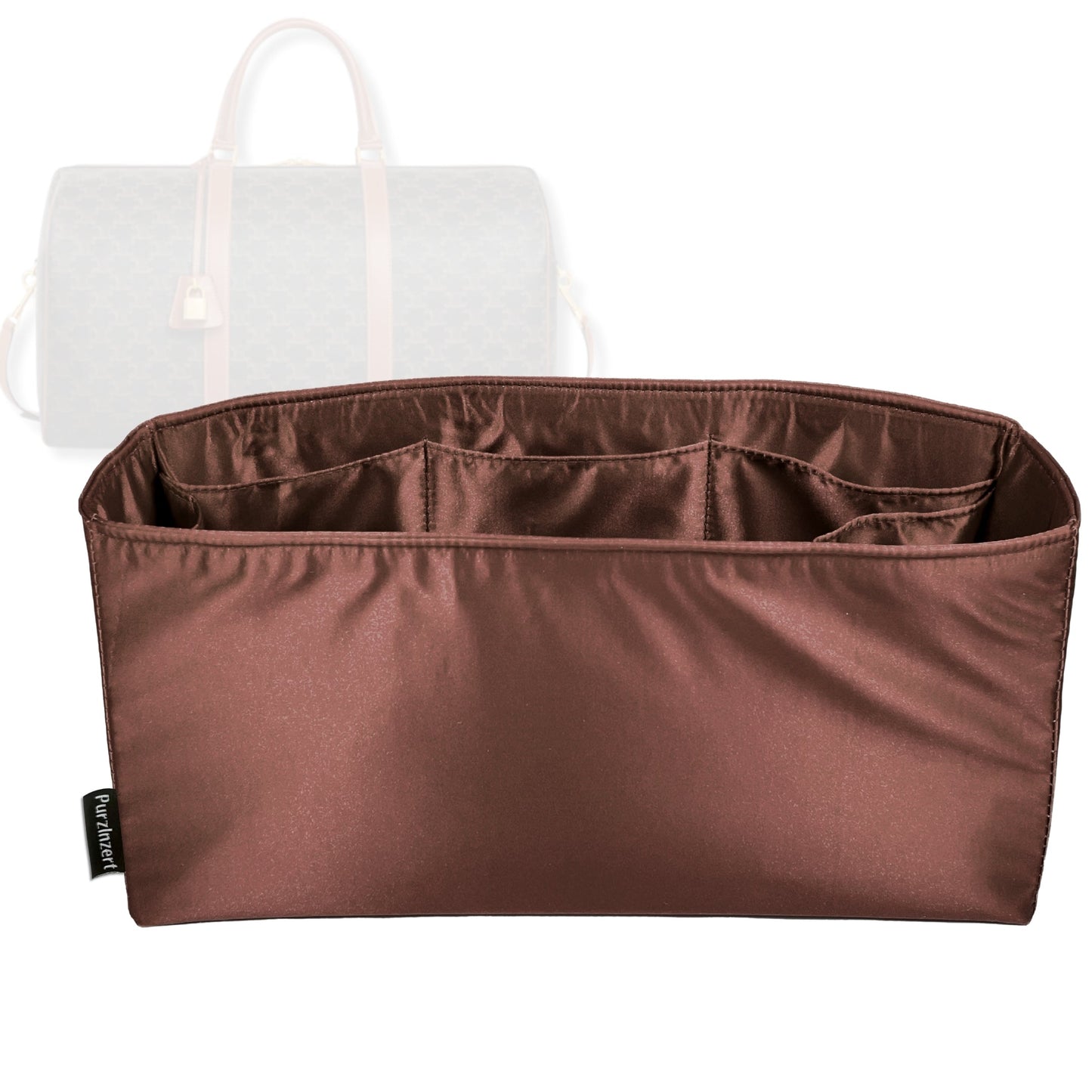 Bag Insert for (Celine, Large Travel Bag) Organizer Tote Purse Organiser Liner Shaper [Premium Silk Material]