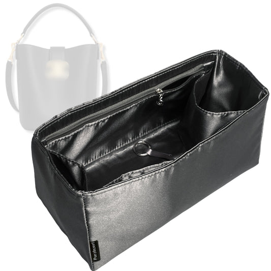 Bag Insert for (Celine, Small Louise Bag) Organizer Tote Purse Organiser Liner Shaper [Premium Silk Material]