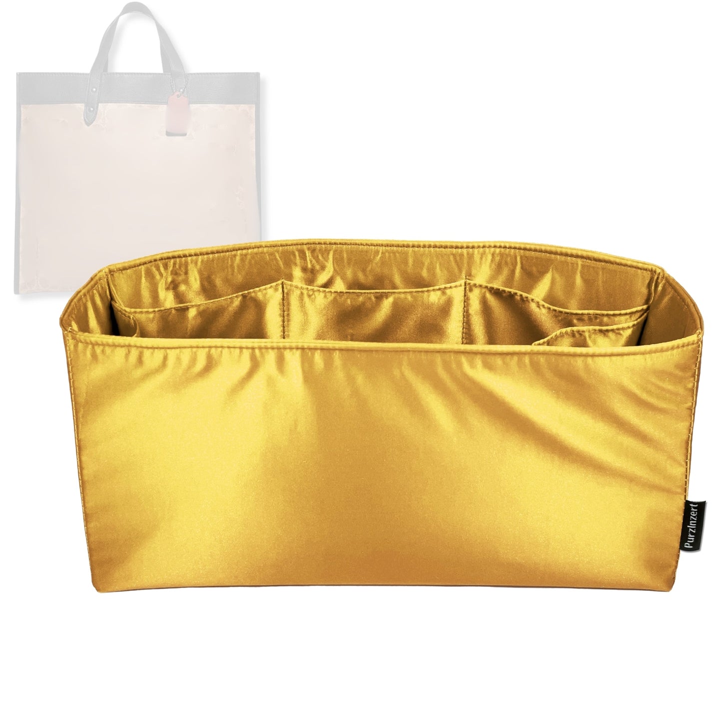 Bag Insert for (Coach, Field Tote 22) Organizer Tote Purse Organiser Liner Shaper [Premium Silk Material]