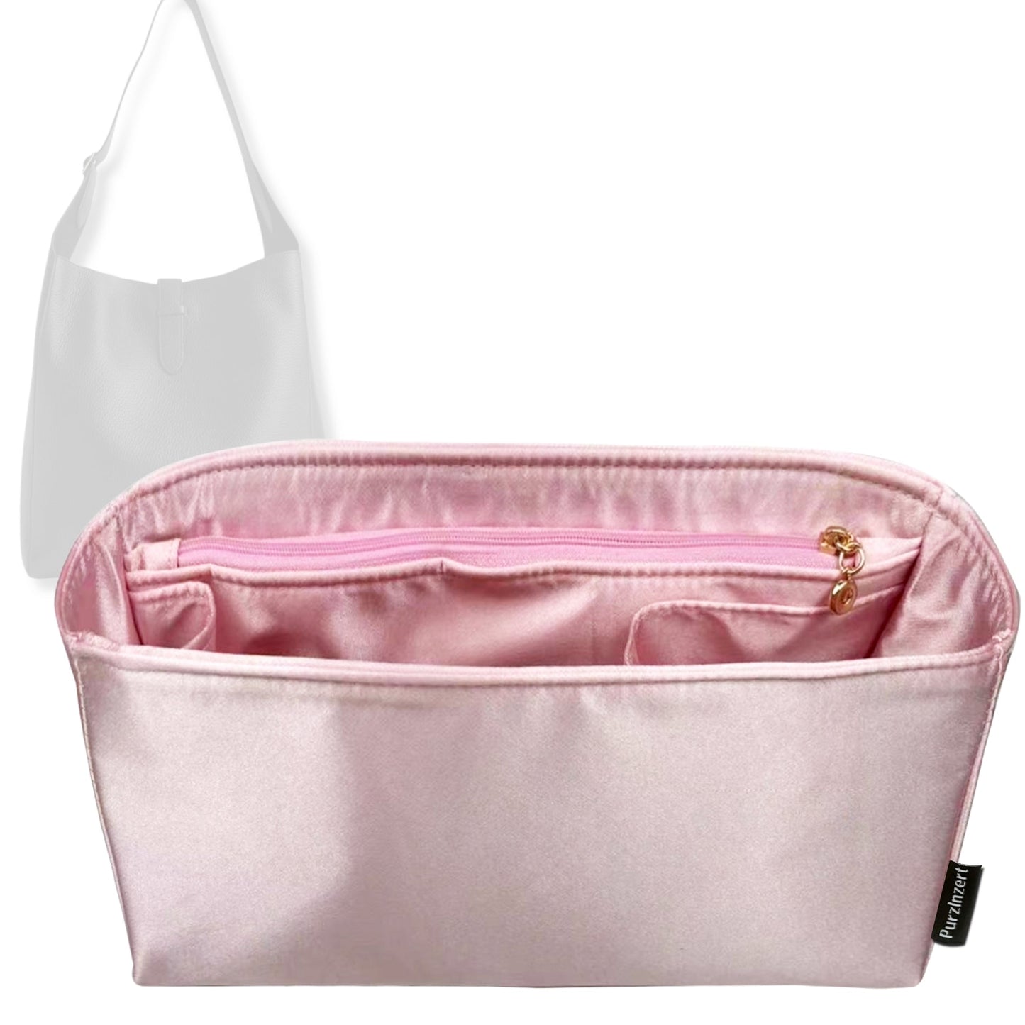 Bag Insert for (The Row, Blake Hobo Bag) Organizer Tote Purse Organiser Liner Shaper [Premium Silk Material]