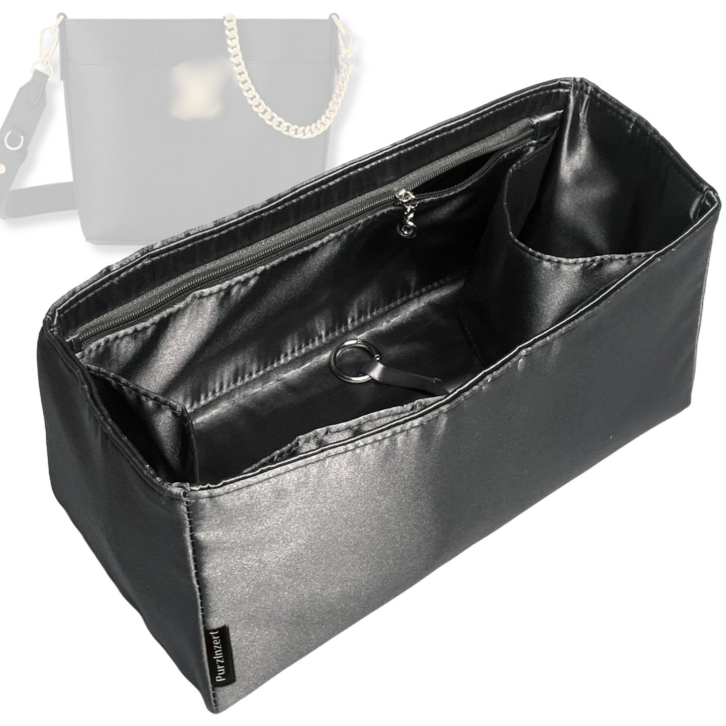Bag Insert for (LV, Lock and Walk) Organizer Tote Purse Organiser Liner Shaper [Premium Silk Material]