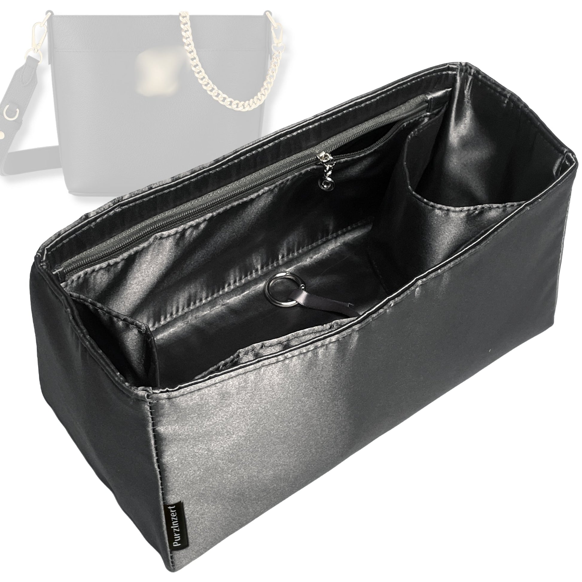 Bag Insert for (LV, Lock and Walk) Organizer Tote Purse Organiser Liner Shaper [Premium Silk Material]