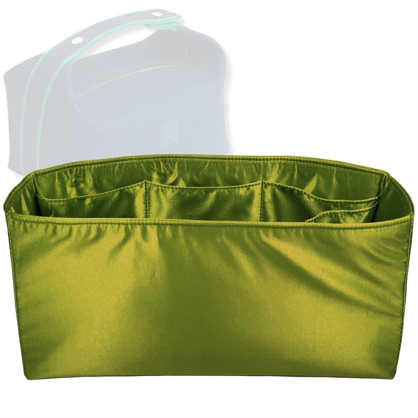 Bag Insert for (Hermes, Bride-a-Brac case Large) Organizer Tote Purse Organiser Liner Shaper [Premium Silk Material]