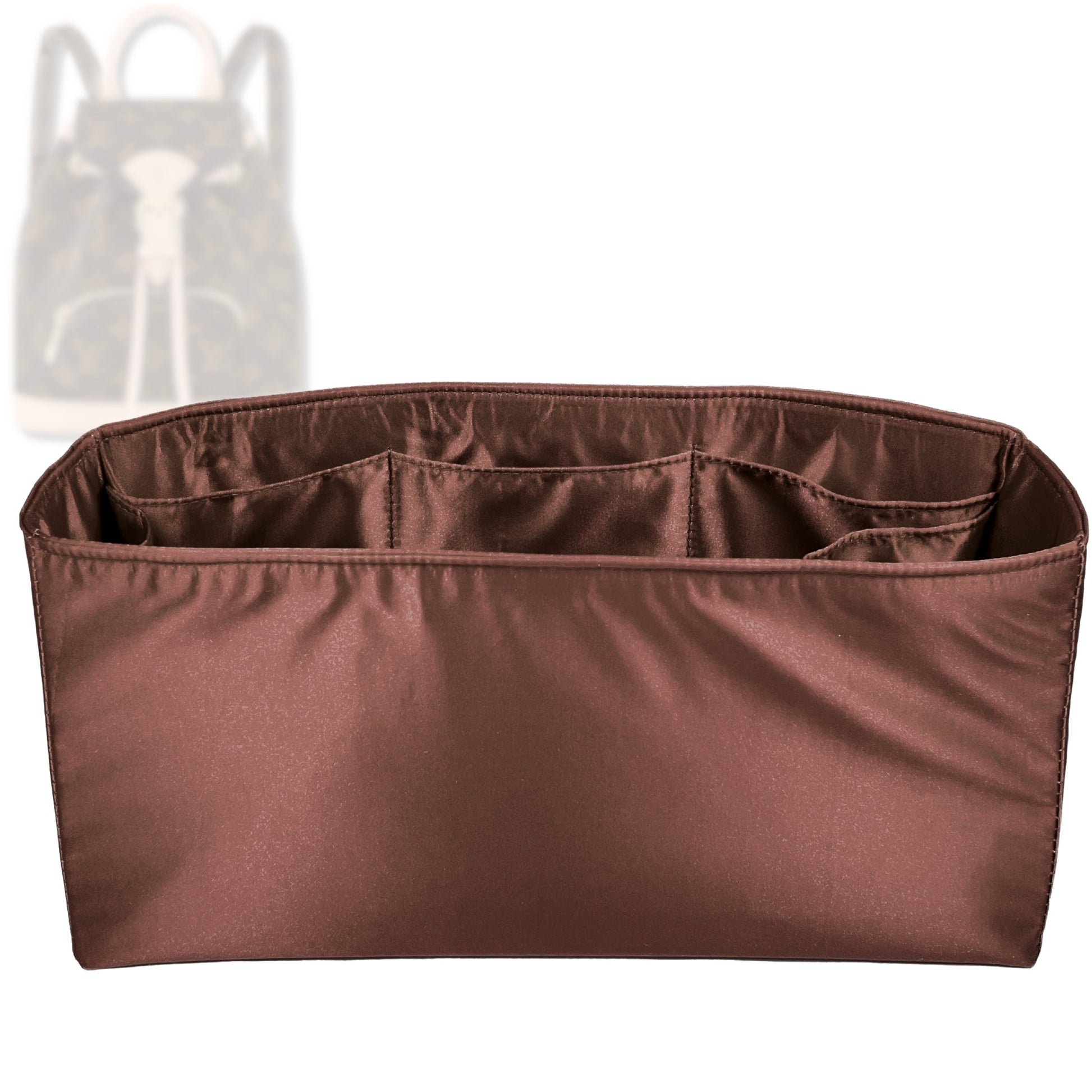 Bag Insert for (LV, Montsouris Mini) Organizer Tote Purse Organiser Liner Shaper [Premium Silk Material]