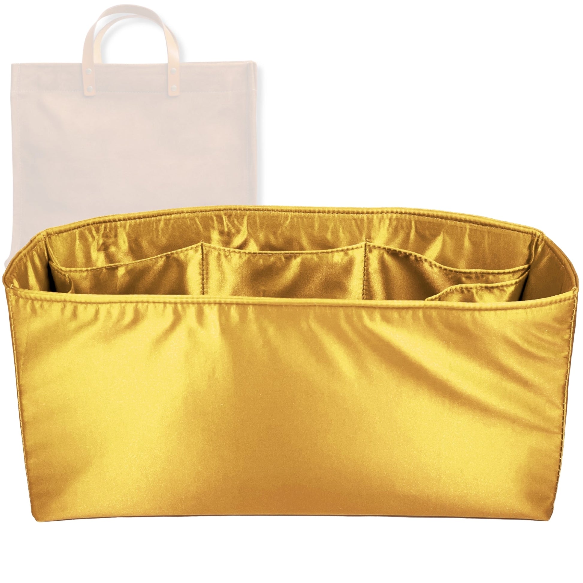 Bag Insert for (Parker Thatch, XL Mimi) Organizer Tote Purse Organiser Liner Shaper [Premium Silk Material]