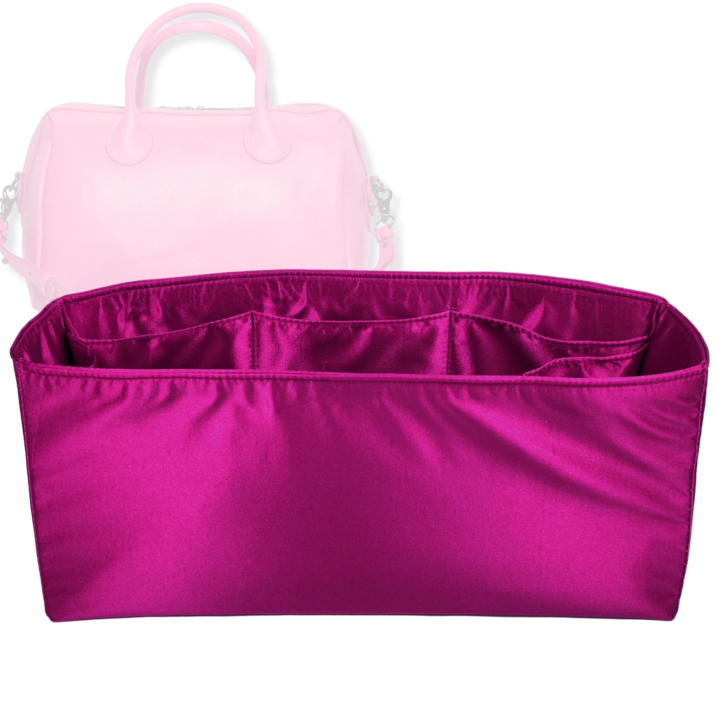 Bag Insert for (Beck Bags, Hayes Bag) Organizer Tote Purse Organiser Liner Shaper [Premium Silk Material]