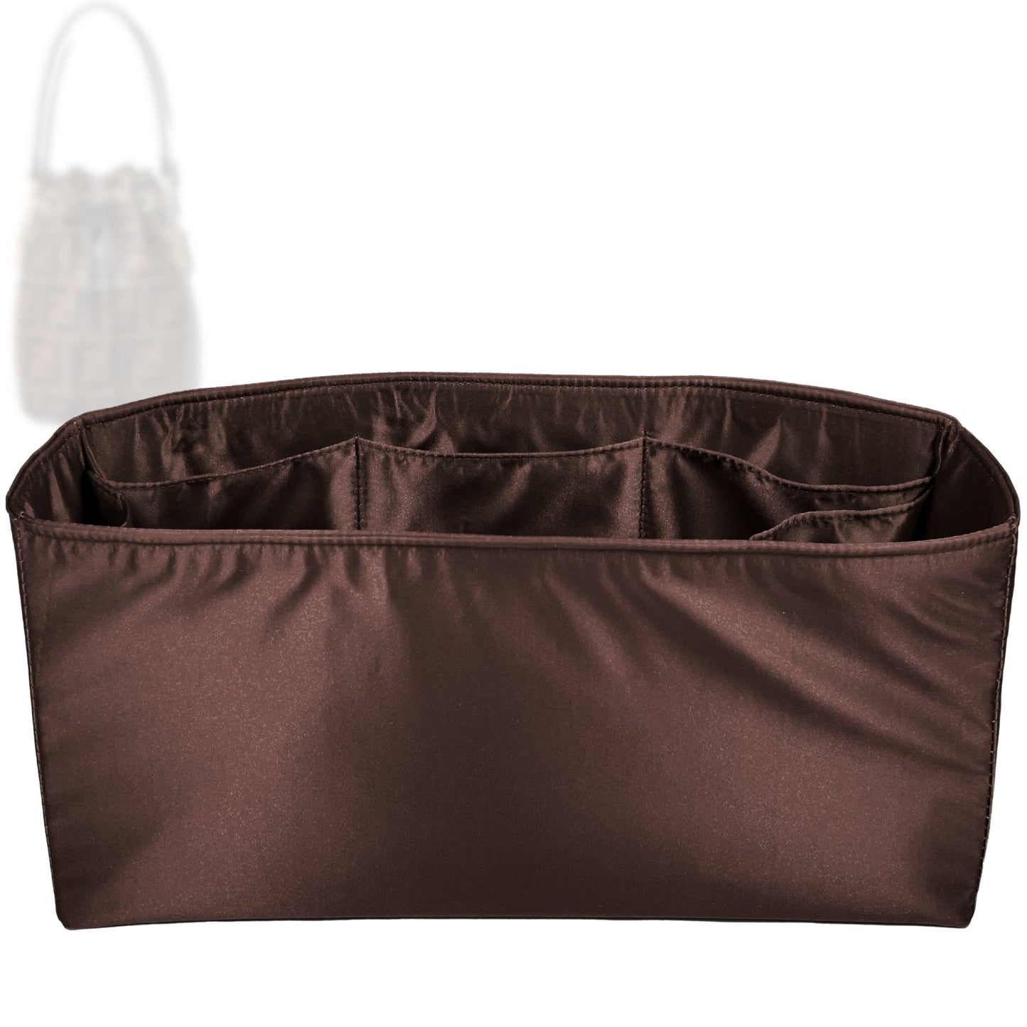 Bag Insert for (Fendi, Mon Tresor) Organizer Tote Purse Organiser Liner Shaper [Premium Silk Material]