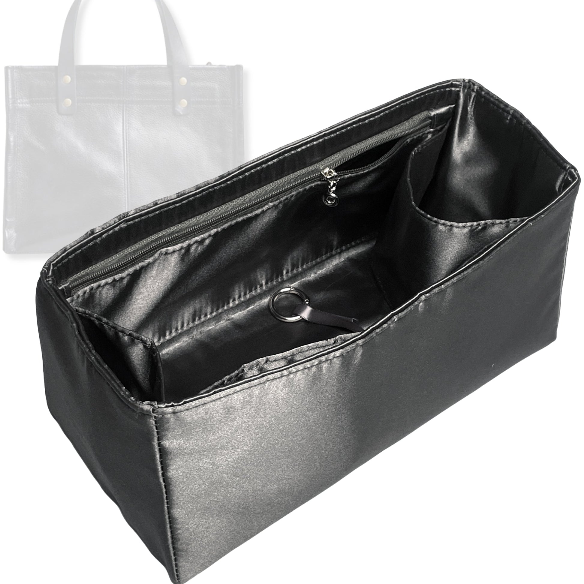 Bag Insert for (Parker Thatch, Medium Mimi) Organizer Tote Purse Organiser Liner Shaper [Premium Silk Material]