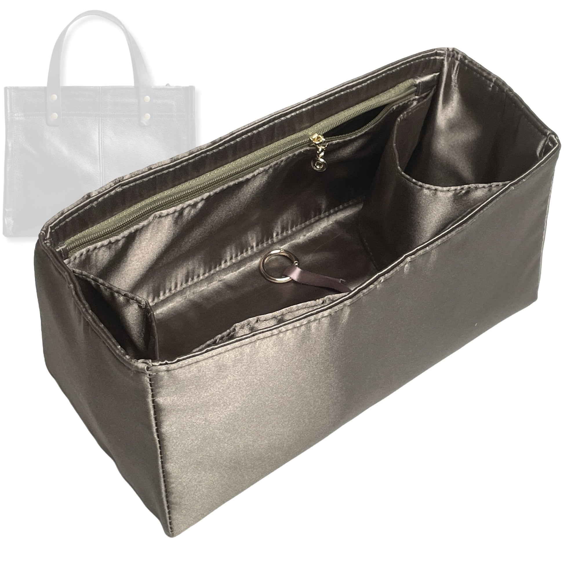 Bag Insert for (Parker Thatch, Small Mimi) Organizer Tote Purse Organiser Liner Shaper [Premium Silk Material]