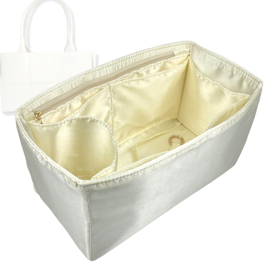 Bag Insert for (Apatchy, The Tori Tote) Organizer Tote Purse Organiser Liner Shaper [Premium Silk Material]