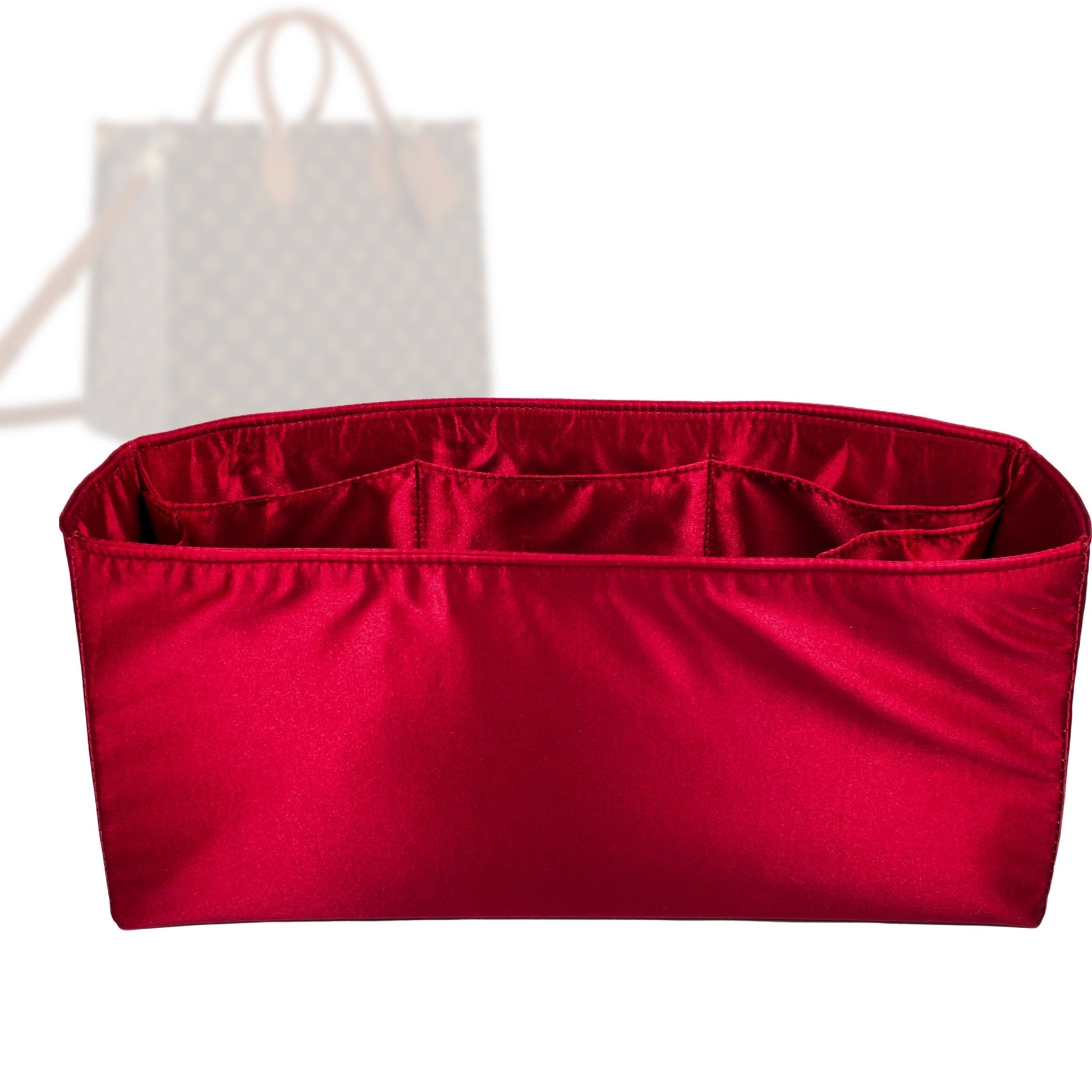 Bag Insert for (LV, OnTheGo Organizer) Organizer Tote Purse Organiser Liner Shaper [Premium Silk Material]