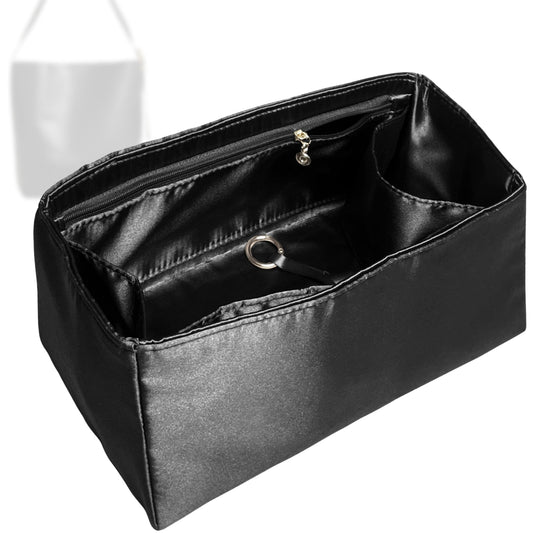 Bag Insert for (Madewell, Essential Medium Bucket) Organizer Tote Purse Organiser Liner Shaper [Premium Silk Material]