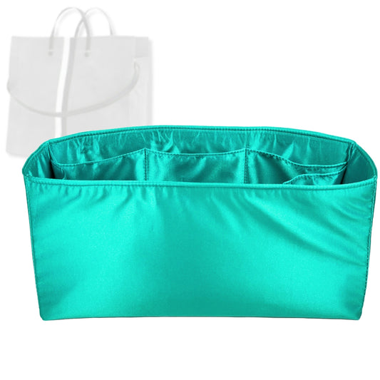 Bag Insert for (Clare V., Simple Tote) Organizer Tote Purse Organiser Liner Shaper [Premium Silk Material]