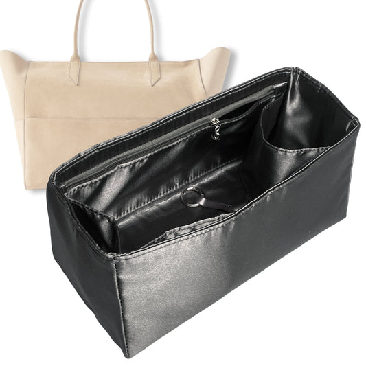 Bag Insert for (Metier, Incognito Large Cabas) Organizer Tote Purse Organiser Liner Shaper [Premium Silk Material]