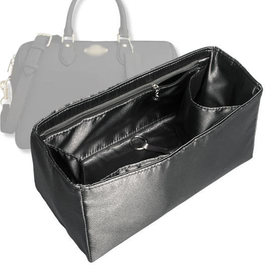 Bag Insert for (Coach, Rowan Large Satchel) Organizer Tote Purse Organiser Liner Shaper [Premium Silk Material]
