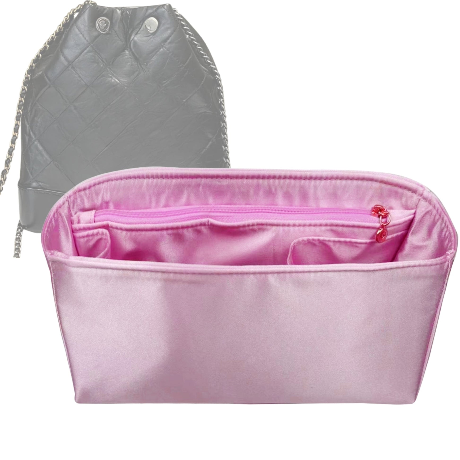 Bag Insert for (Chanel, Gabrielle Backpack) Organizer Tote Purse Organiser Liner Shaper [Premium Silk Material]