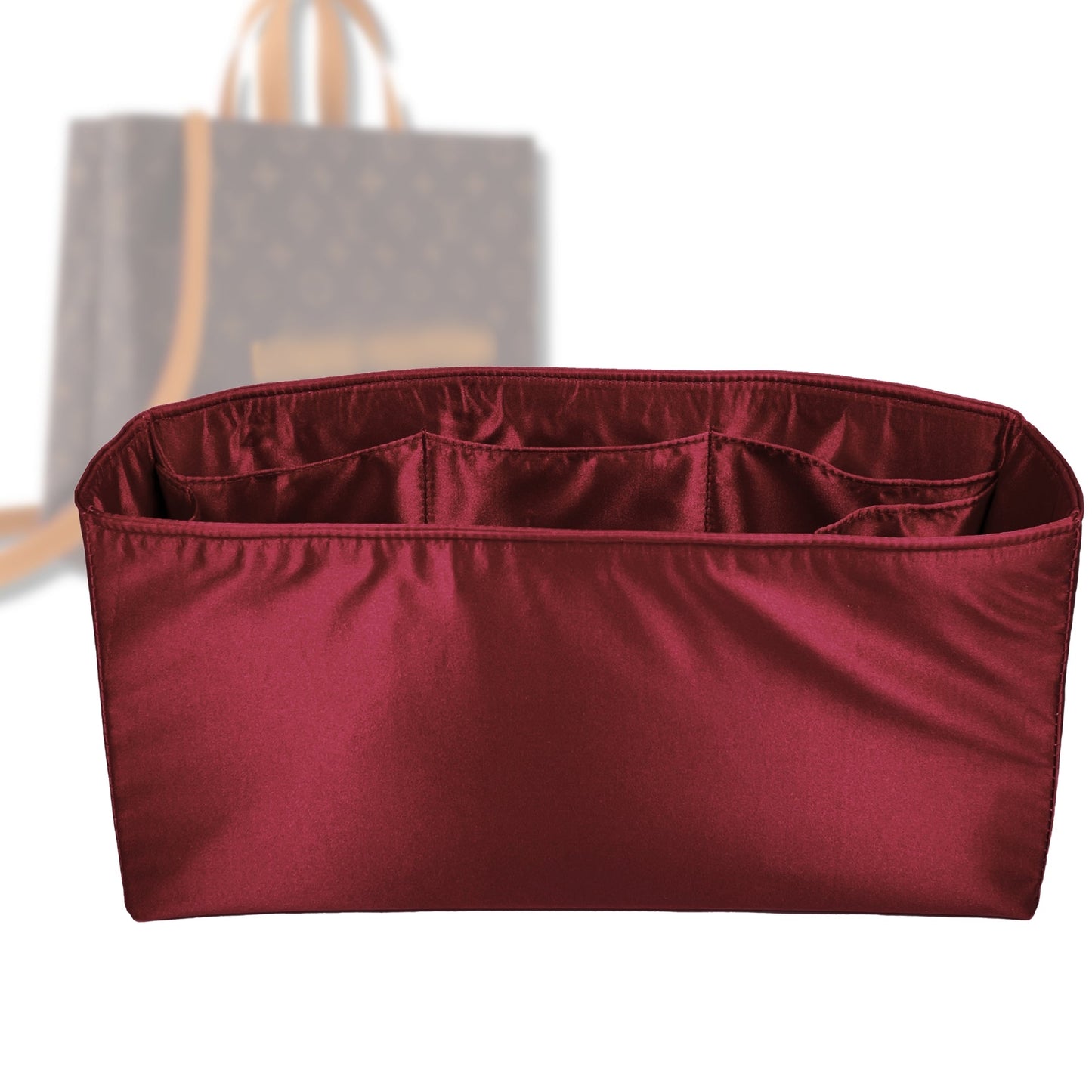 Bag Insert for (LV, Shopper Tote GM) Organizer Tote Purse Organiser Liner Shaper [Premium Silk Material]