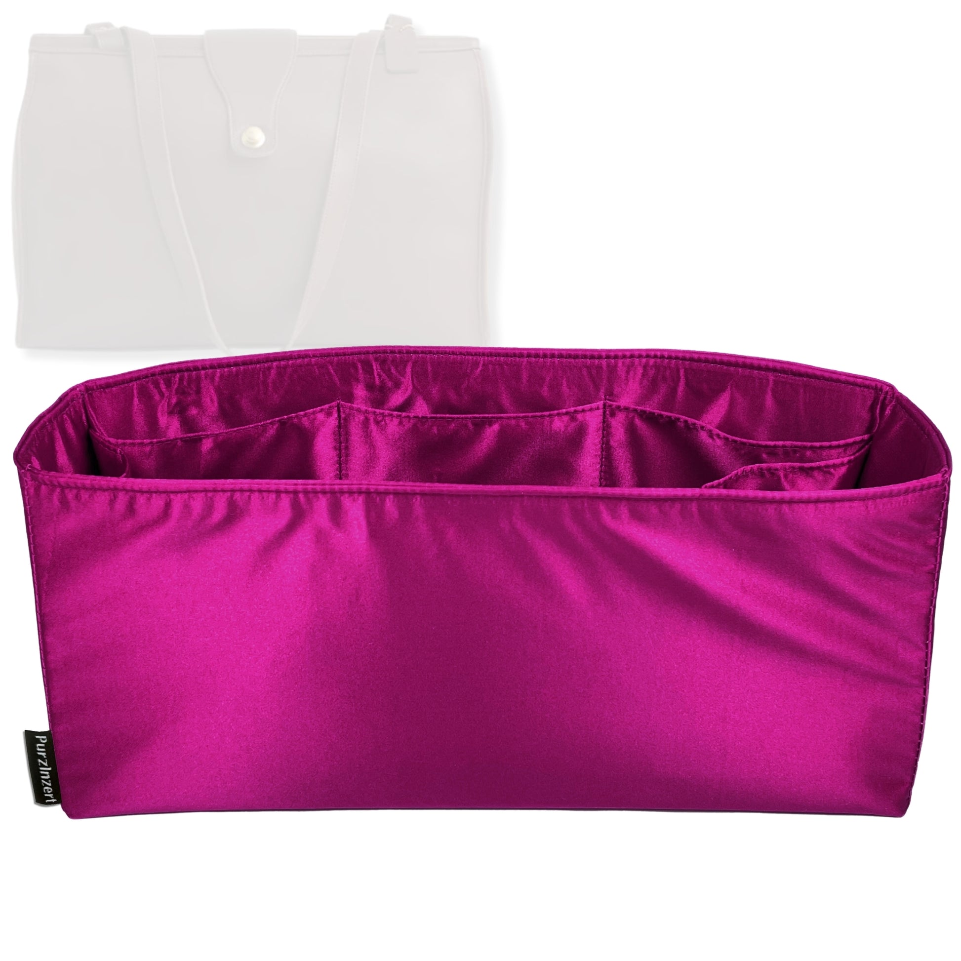 Bag Insert for (Coach, Vintage Classic Barclay Tote) Organizer Tote Purse Organiser Liner Shaper [Premium Silk Material]