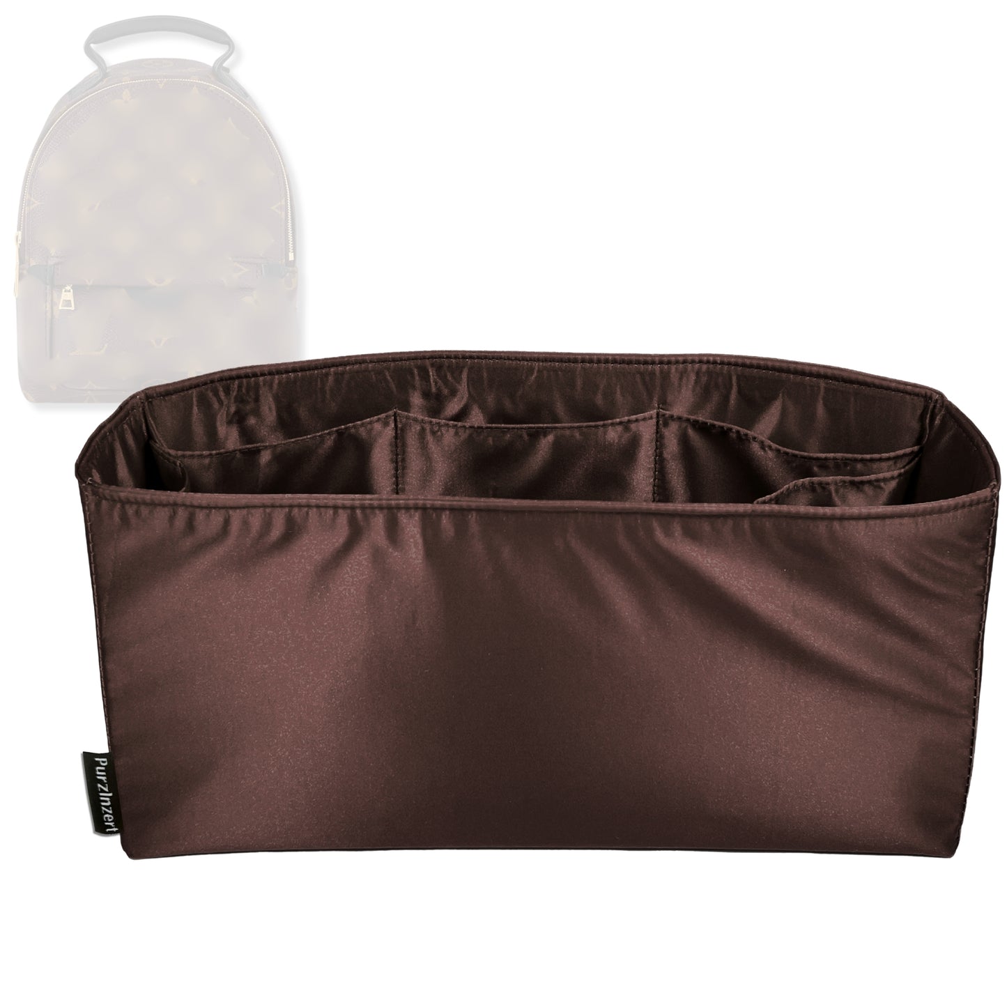 Bag Insert for (LV, Palm Springs Mini) Organizer Tote Purse Organiser Liner Shaper [Premium Silk Material]