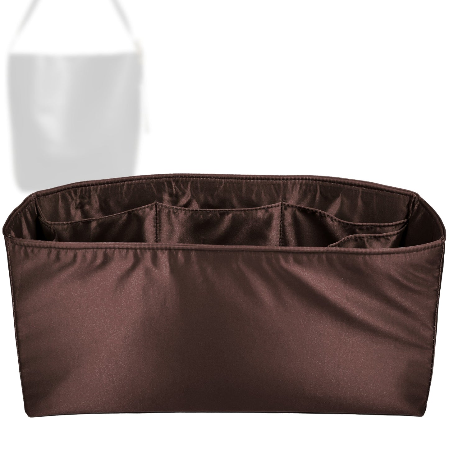 Bag Insert for (Madewell, Essential Extra-Large Bucket) Organizer Tote Purse Organiser Liner Shaper [Premium Silk Material]