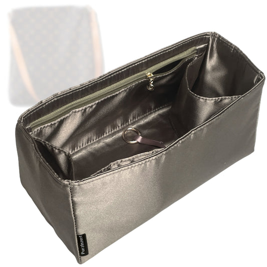Bag Insert for (LV, Musette Salsa GM) Organizer Tote Purse Organiser Liner Shaper [Premium Silk Material]