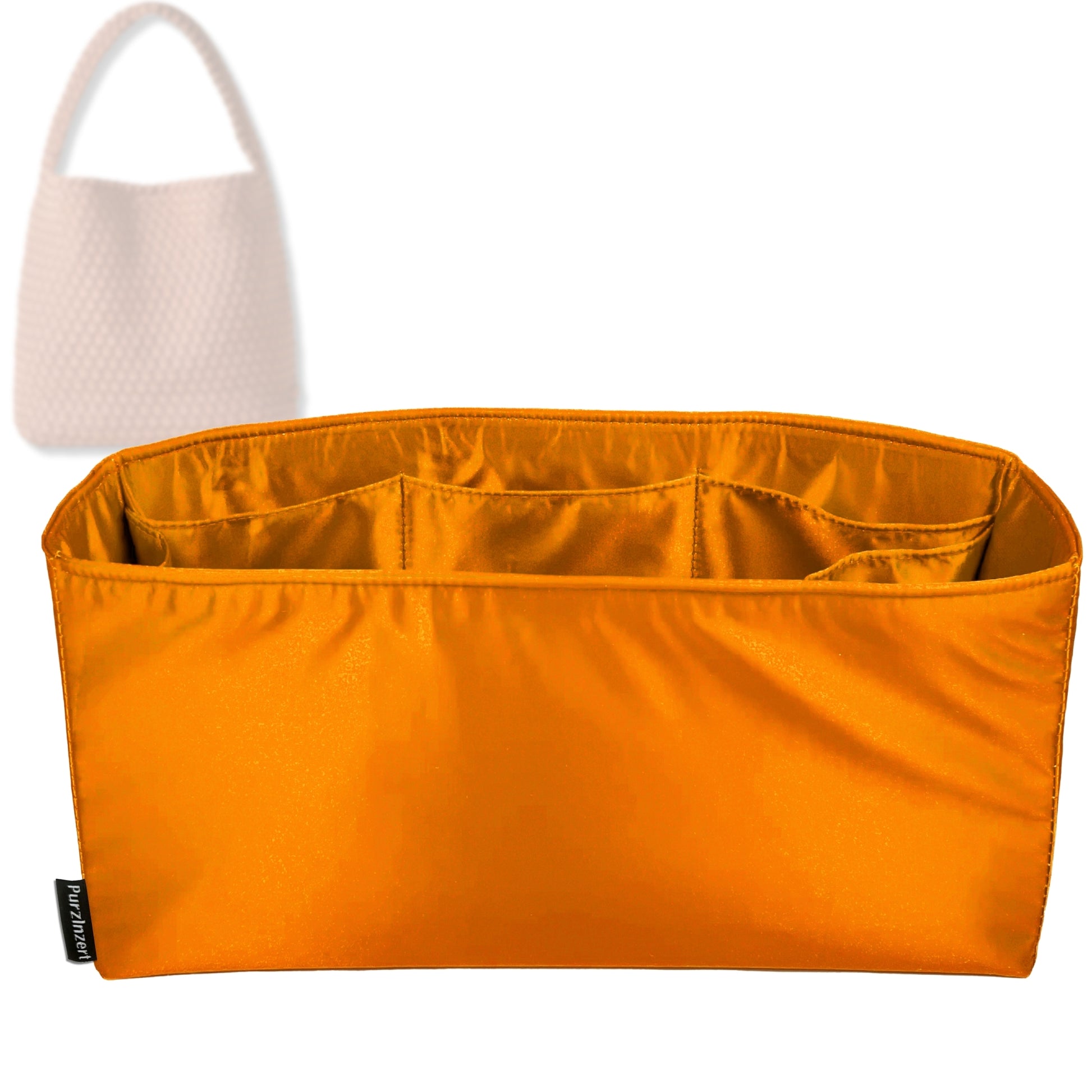 Bag Insert for (Naghedi, Nomad Large Hobo) Organizer Tote Purse Organiser Liner Shaper [Premium Silk Material]