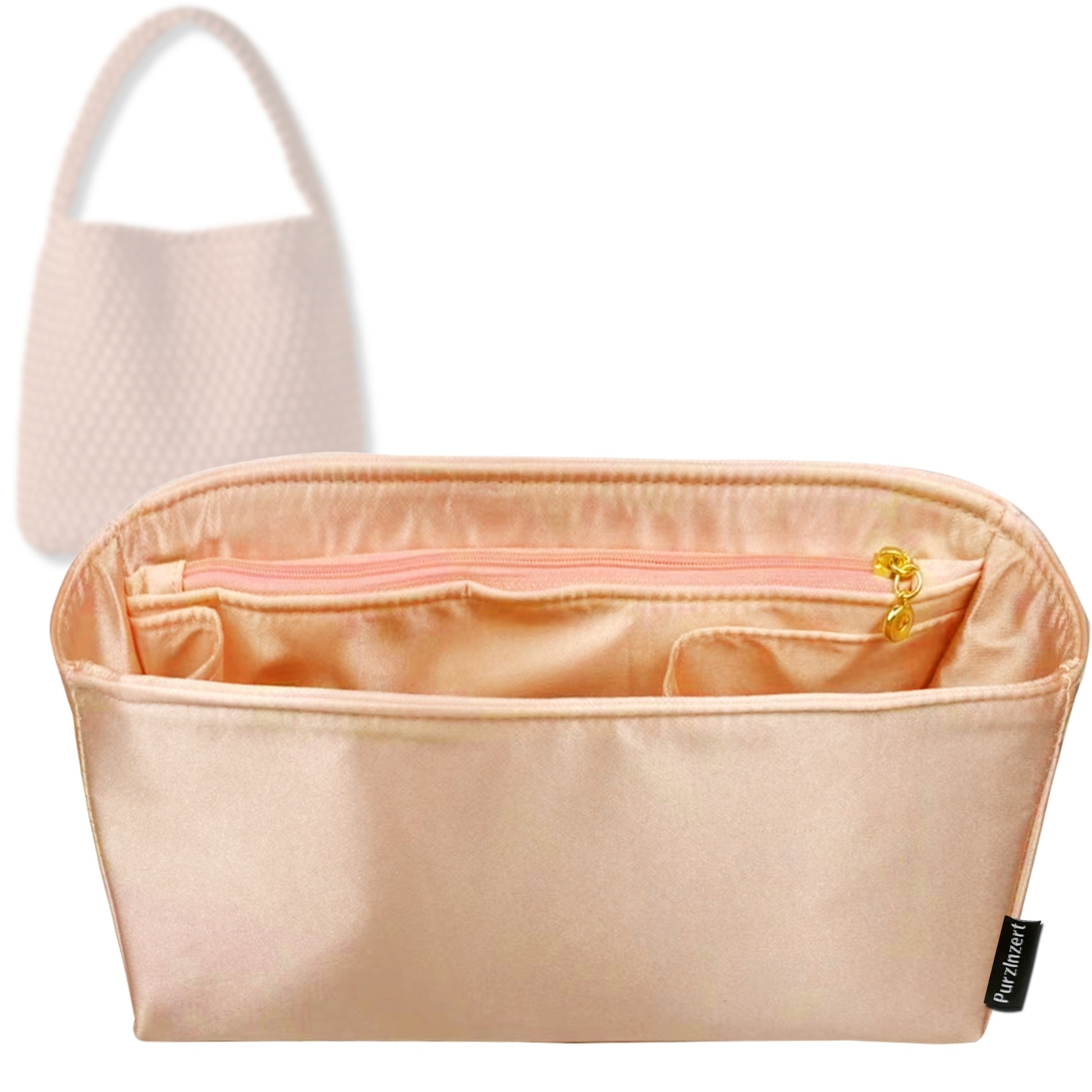 Bag Insert for (Naghedi, Nomad Medium Hobo) Organizer Tote Purse Organiser Liner Shaper [Premium Silk Material]