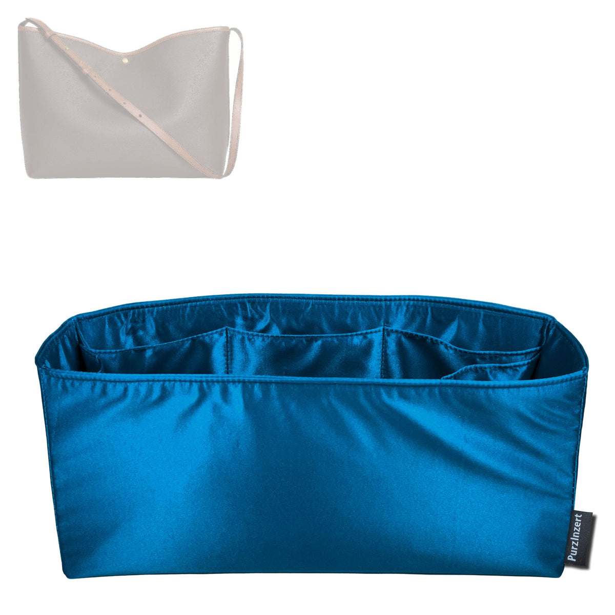 Bag Insert for (Celine, SOFT SHOPPER BAG) Organizer Tote Purse Organiser Liner Shaper [Premium Silk Material]