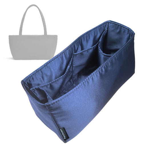 Bag Insert for (Cuyana, East West Easy Tote) Organizer Tote Purse Organiser Liner Shaper [Premium Silk Material]