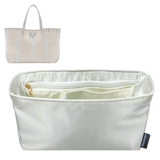 Bag Insert for (Burberry, Medium Highlands Tote) Organizer Tote Purse Organiser Liner Shaper [Premium Silk Material]
