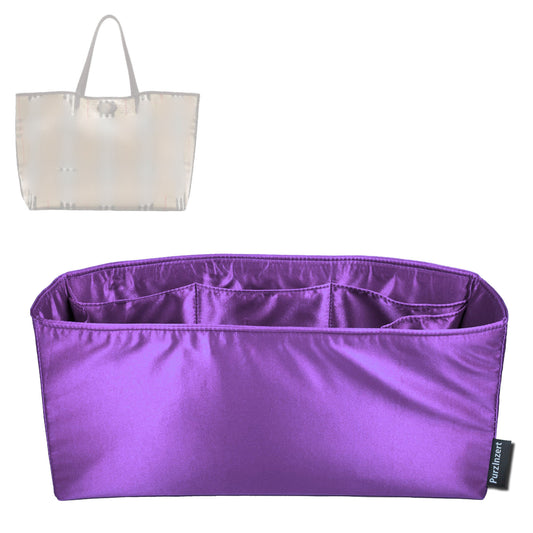 Bag Insert for (Burberry, Large Highlands Tote) Organizer Tote Purse Organiser Liner Shaper [Premium Silk Material]