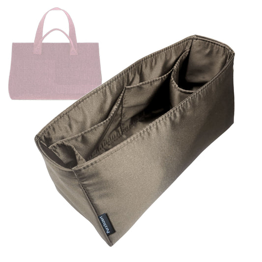 Bag Insert for (Curves by Sean Brown, Curves Knit Tote) Organizer Tote Purse Organiser Liner Shaper [Premium Silk Material]