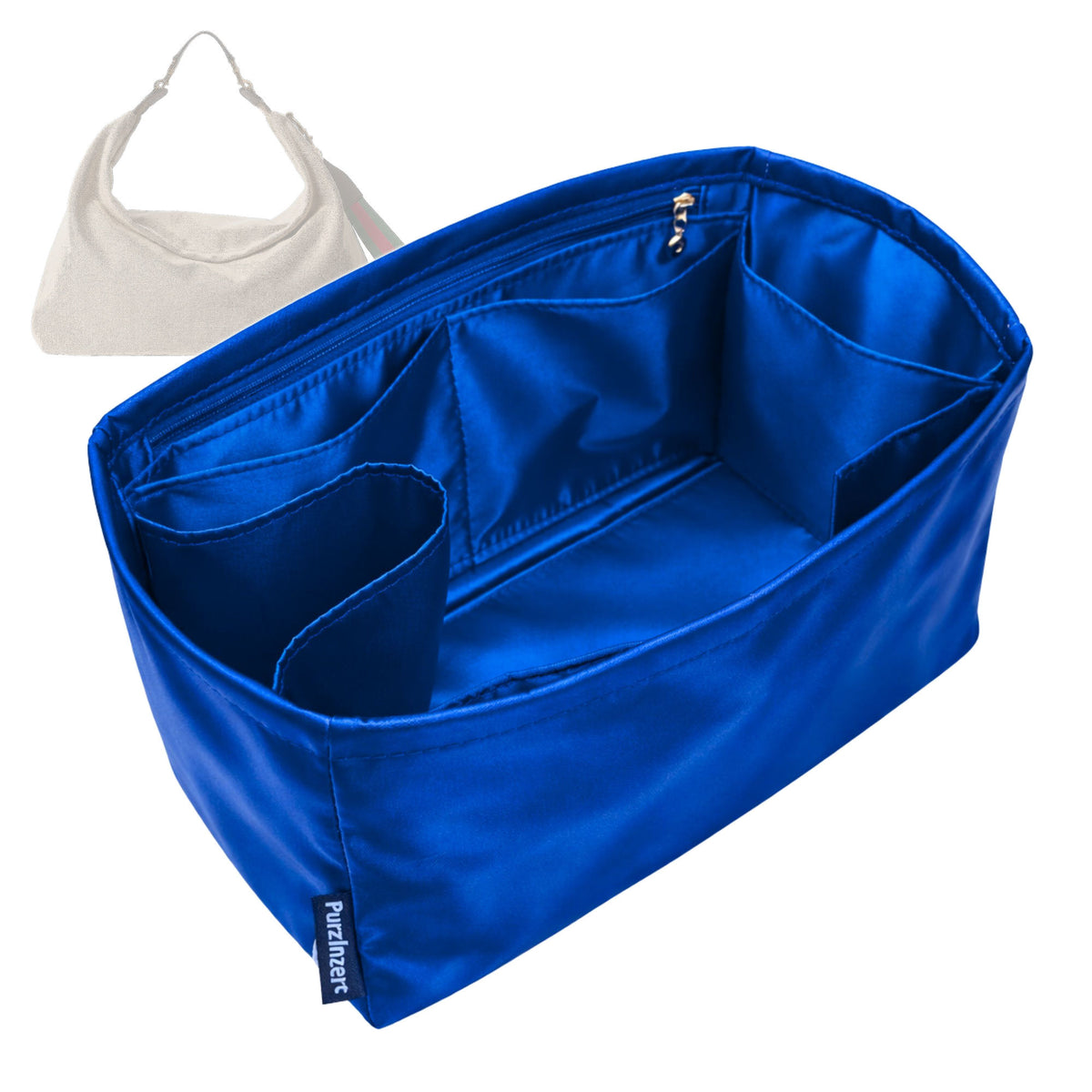 Bag Insert for (Gucci, Brera large crossbody bag) Organizer Tote Purse Organiser Liner Shaper [Premium Silk Material]