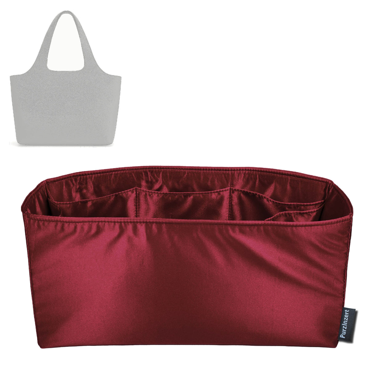 Bag Insert for (Cuyana, System Tote 16-inch) Organizer Tote Purse Organiser Liner Shaper [Premium Silk Material]