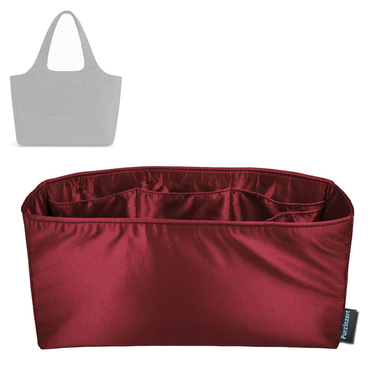 Bag Insert for (Cuyana, System Tote 16-inch) Organizer Tote Purse Organiser Liner Shaper [Premium Silk Material]