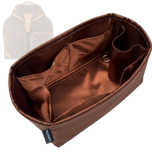 Bag Insert for (LV, Montsouris Cargo Backpack) Organizer Tote Purse Organiser Liner Shaper [Premium Silk Material]