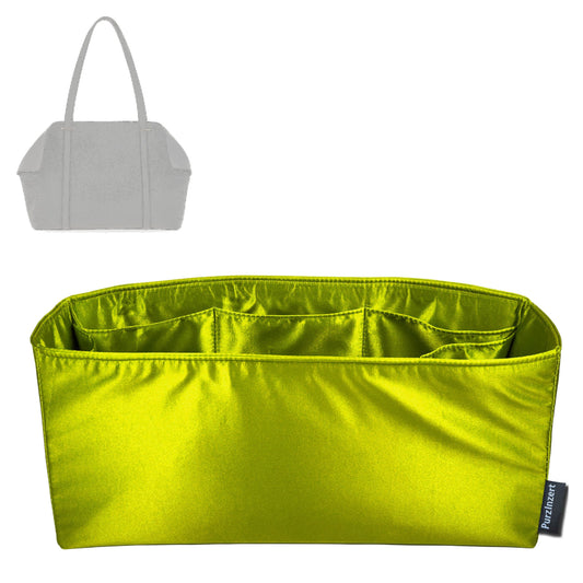 Bag Insert for (Ferragamo, Folded tote bag Medium) Organizer Tote Purse Organiser Liner Shaper [Premium Silk Material]