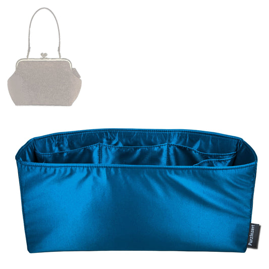 Bag Insert for (Coach, Kisslock Frame Bag 27) Organizer Tote Purse Organiser Liner Shaper [Premium Silk Material]