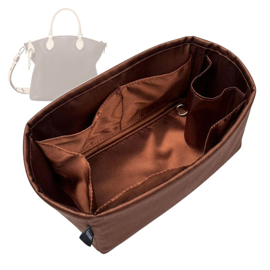 Bag Insert for (LV, Neo Lockit MM) Organizer Tote Purse Organiser Liner Shaper [Premium Silk Material]